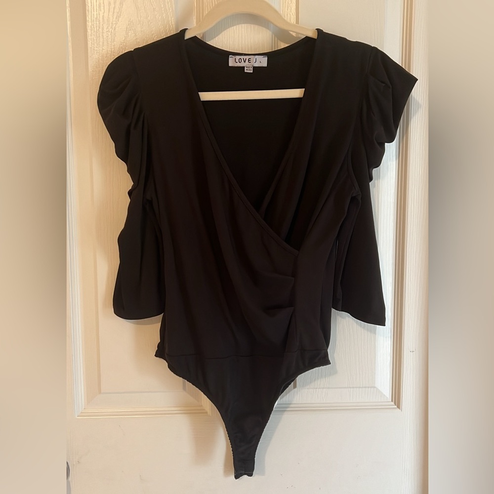 Black Bodysuit Top
